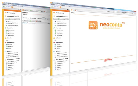 Captura de Neoconta Pro, NeoConta PRO es una gestión contable y fiscal diseñada y configurada idóneamente como herramienta esencial para las Pymes